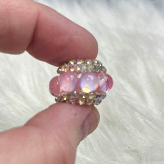 Rhinestone Opal Beads (16mm)